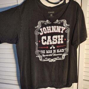 Johnny Cash Black Graphic Tee